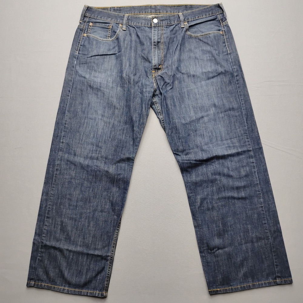 Levis 569 Loose Straight Leg Jeans Mens 42x30 Blue Denim 100% Cotton